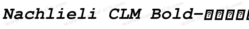 Nachlieli CLM Bold字体转换